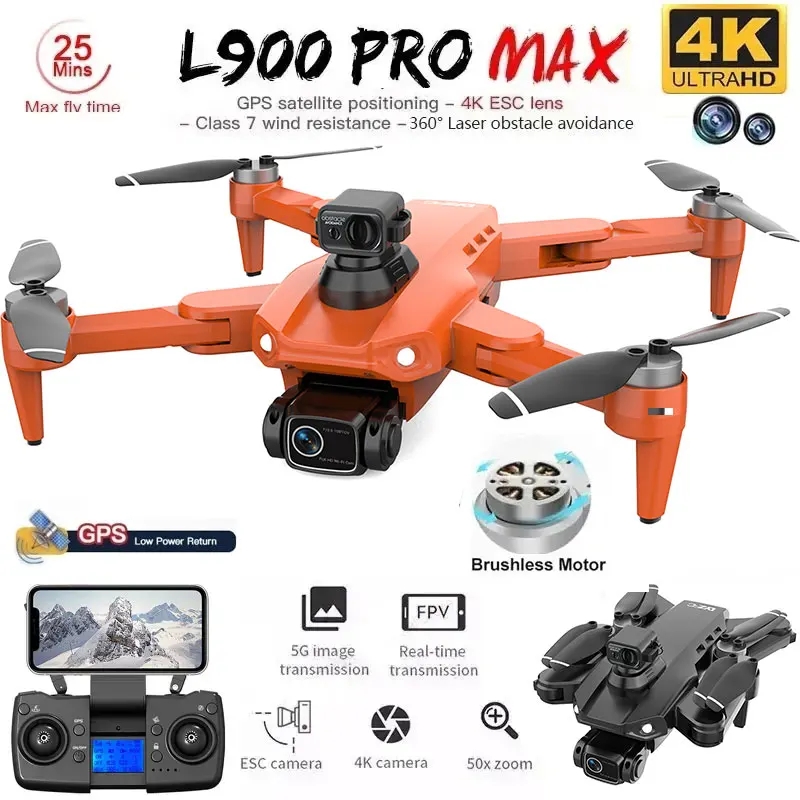 Drone Ae Rc - L900 Pro MAX GPS-drone 4K Professionele