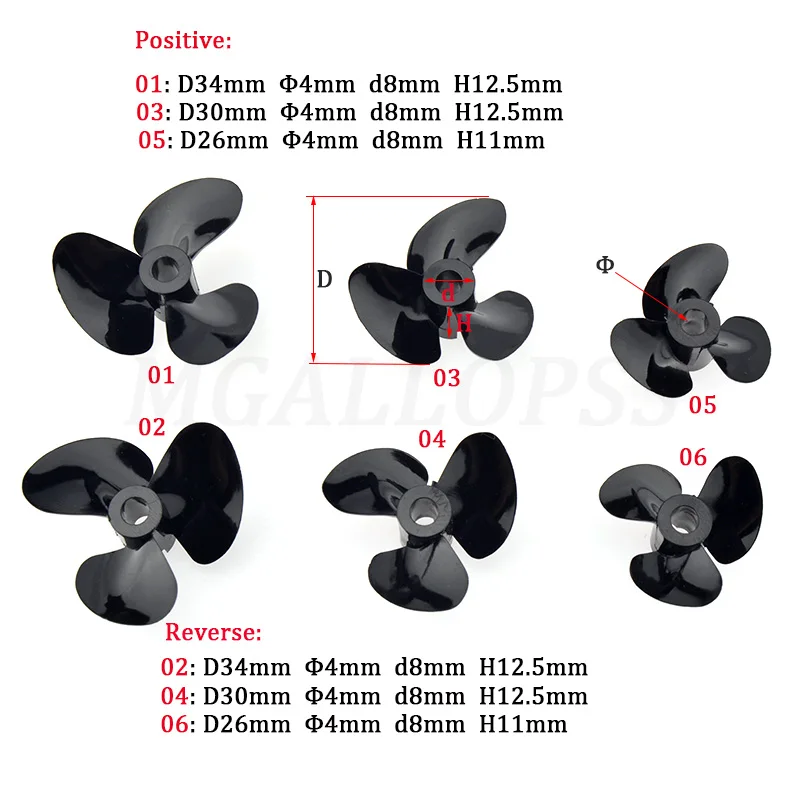 Propeller Balancer Tool - 1PC (Positief/Reverse) 3 Blades Plastic Hoge