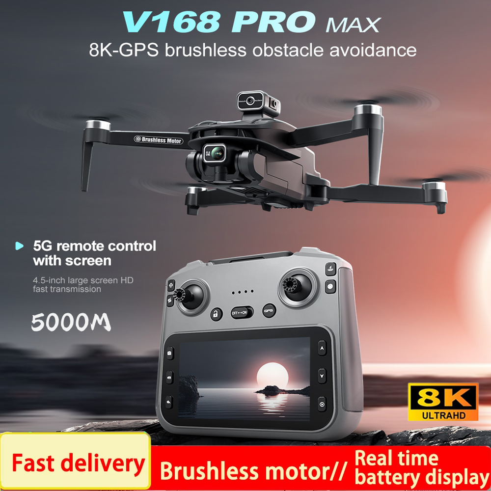 Drone Rc Explorer - 2025 V168 Pro MAX GPS-drone 8K
