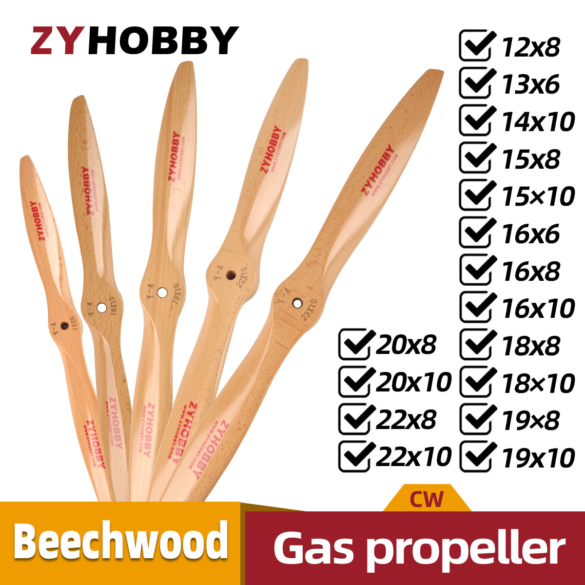 Propeller Balancer Tool - 1Pc Houten Houten Prop CW Propeller