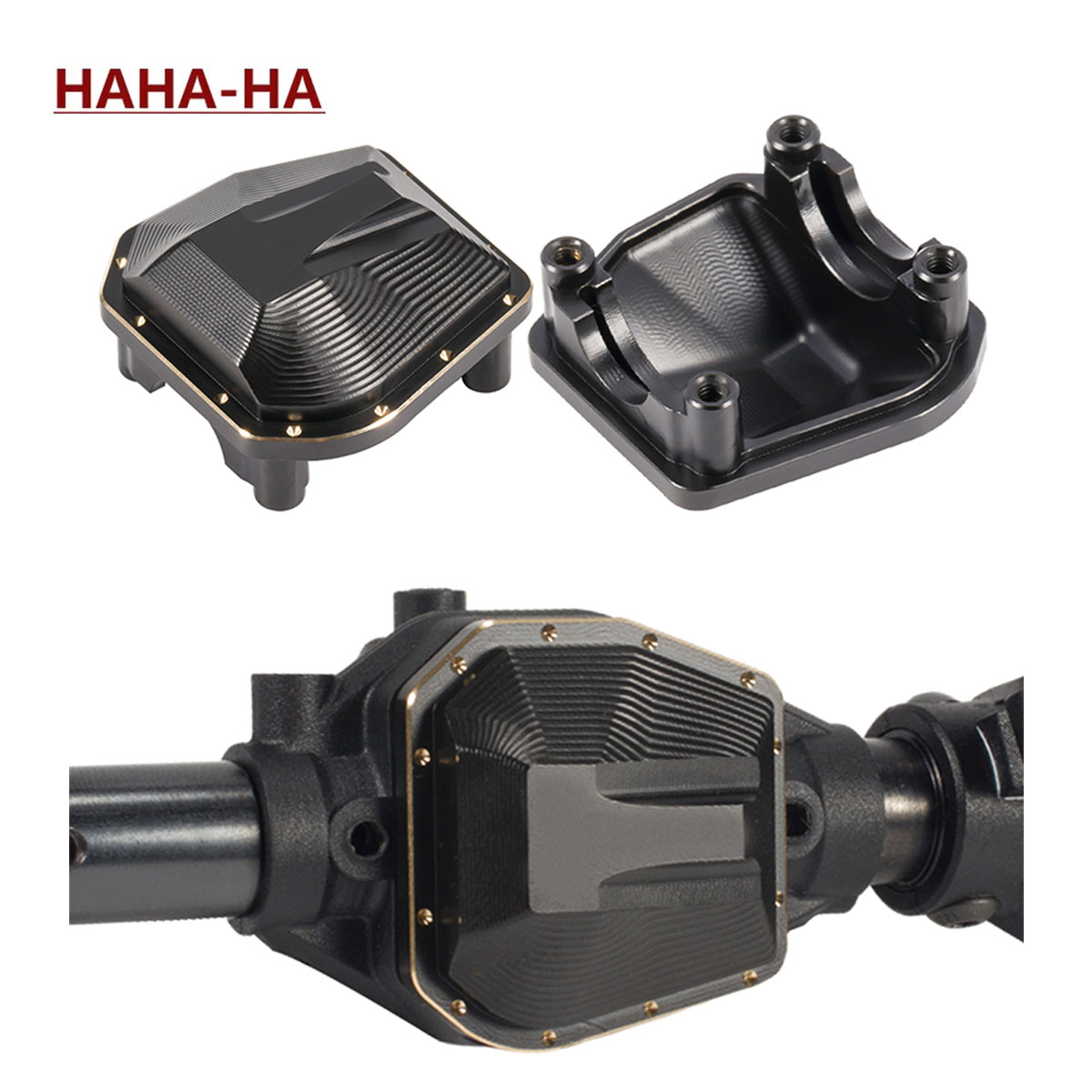 Rc Crawler Axle Parts - 33G Zwarte Coating Messing Diff Cover