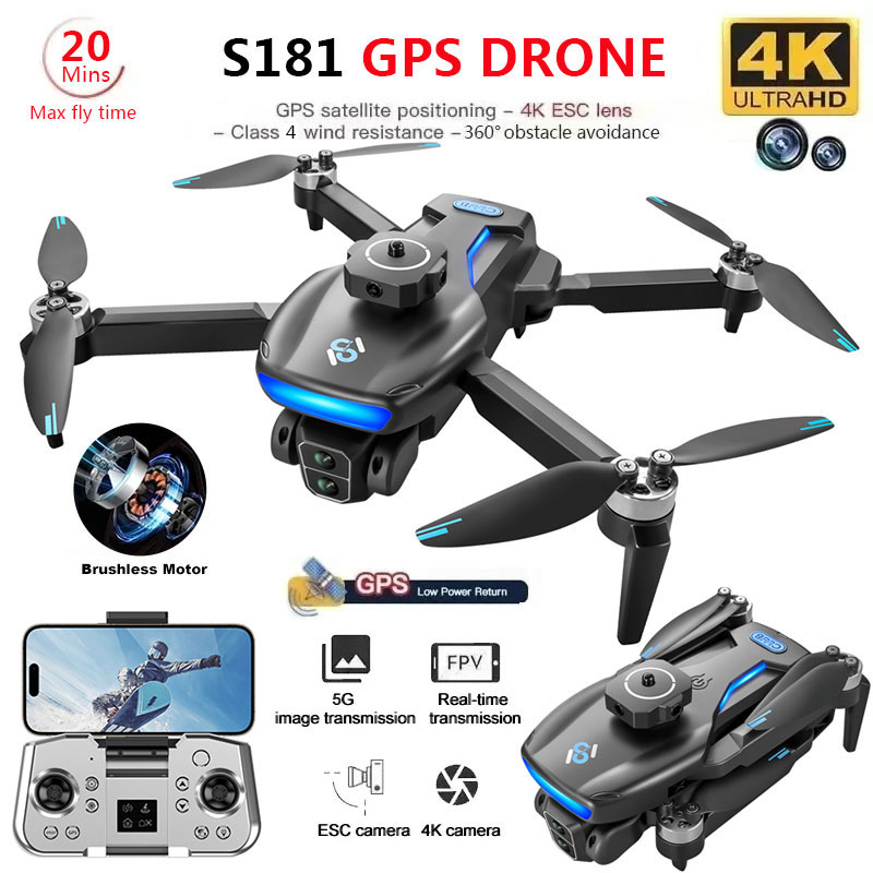 Drone Rc Explorer - S181 Gps Drone 4K Professionele Hd