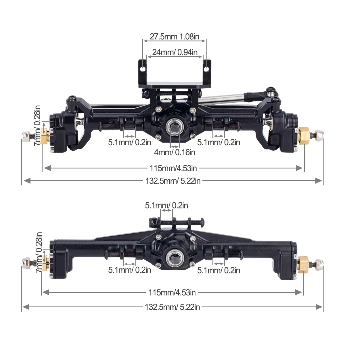 Aluminium CNC Portaal Assen +  - Rc Crawler Axle Parts recensie en prijs