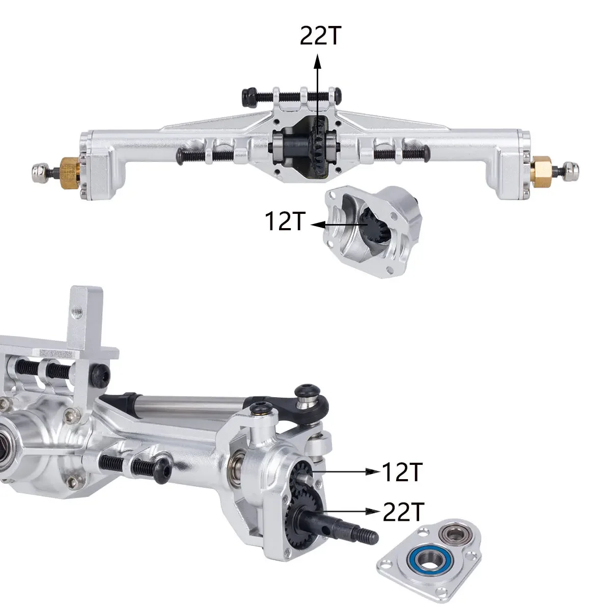Aluminium CNC Portaal Assen +  - Rc Crawler Axle Parts recensie en prijs