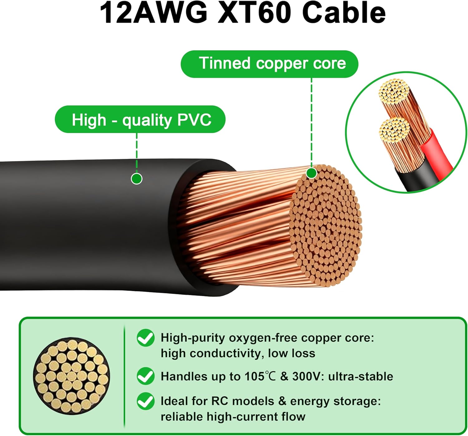 JMUYTOP 3FT 12AWG XT60 Paneelm - Drone Rc Holder recensie en prijs