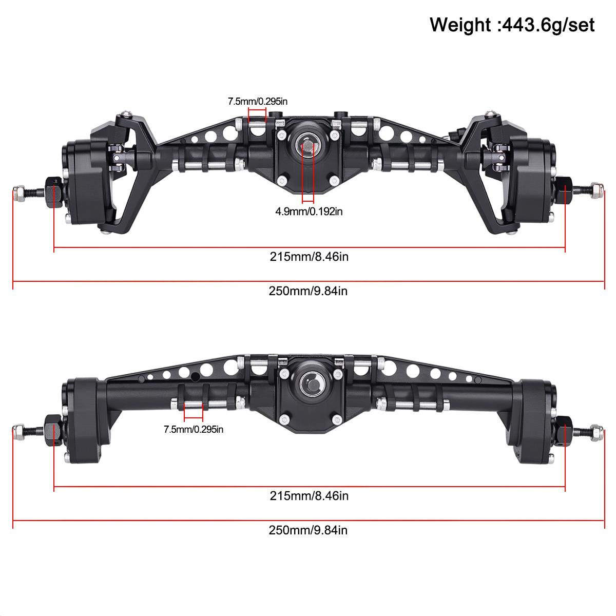 Voor Achter Plastic Portal As  - Rc Crawler Axle Parts recensie en prijs