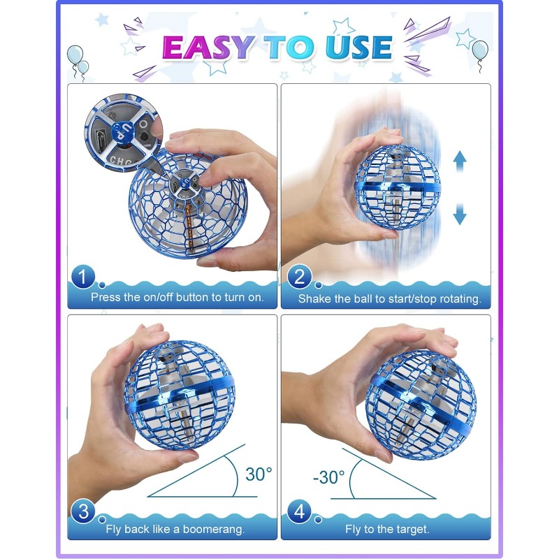 Magische vliegende orb-bal met - Drone Without Rc recensie en prijs